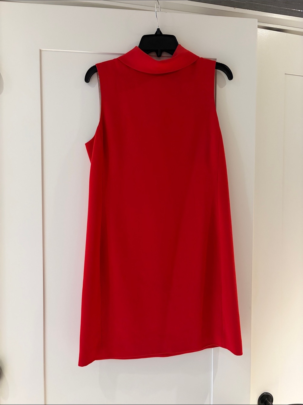 Theory Sleeveless Red Turtleneck Shift Dress